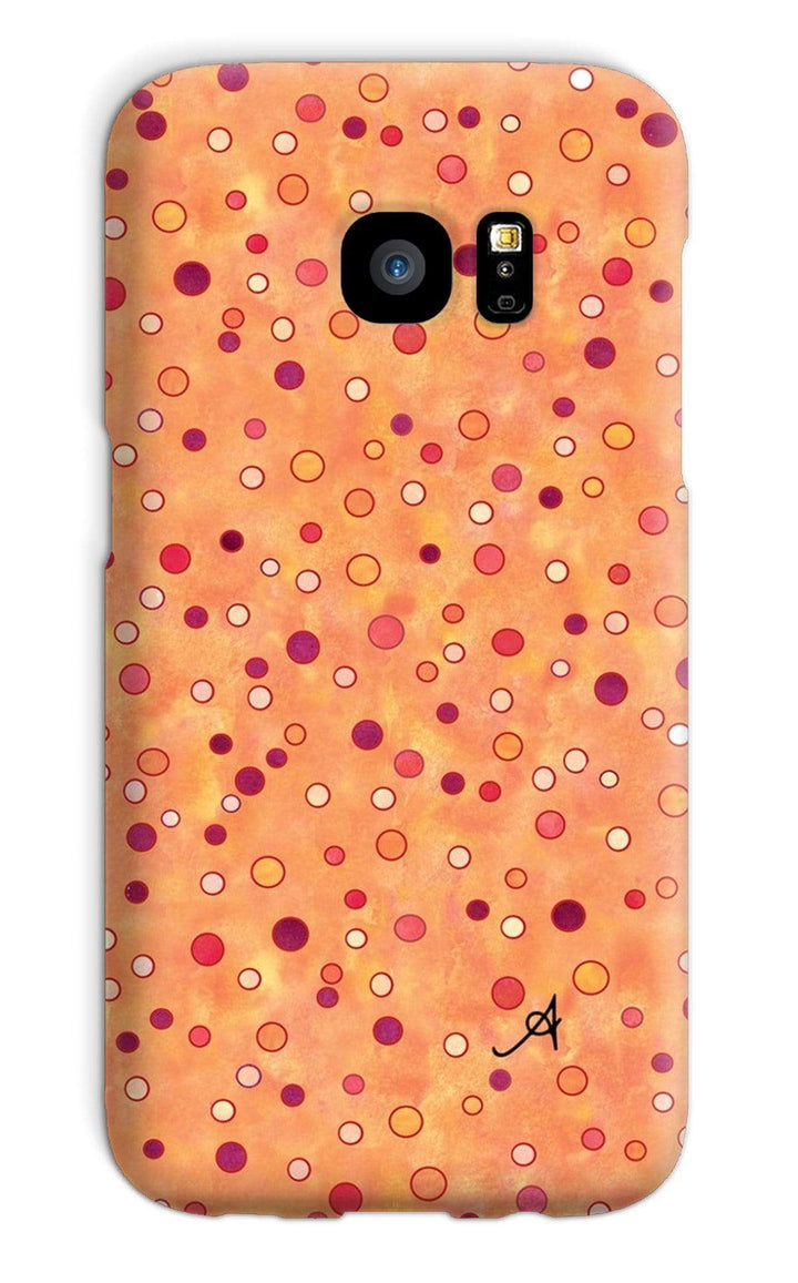 Phone & Tablet Cases Galaxy S7 / Snap / Gloss Watercolour Spots Red Amanya Design Phone Case Prodigi