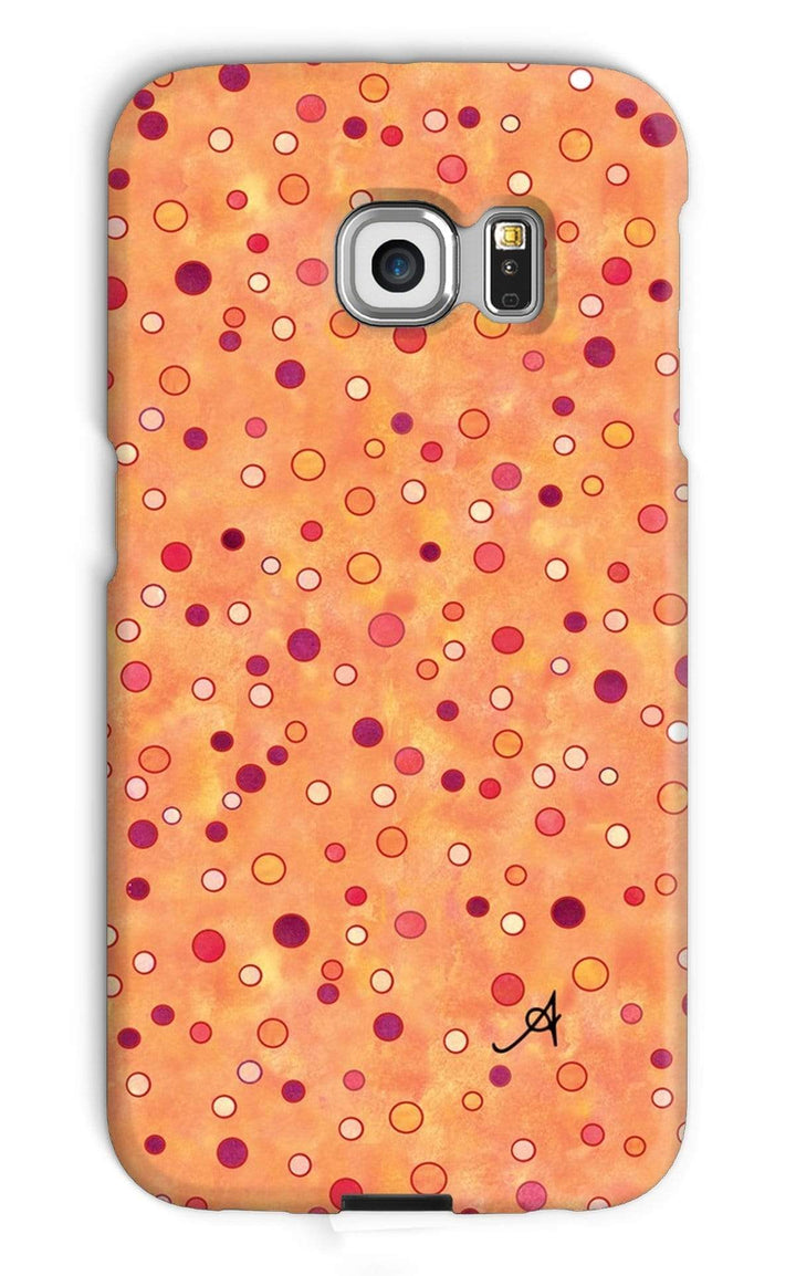 Phone & Tablet Cases Galaxy S6 Edge / Snap / Gloss Watercolour Spots Red Amanya Design Phone Case Prodigi