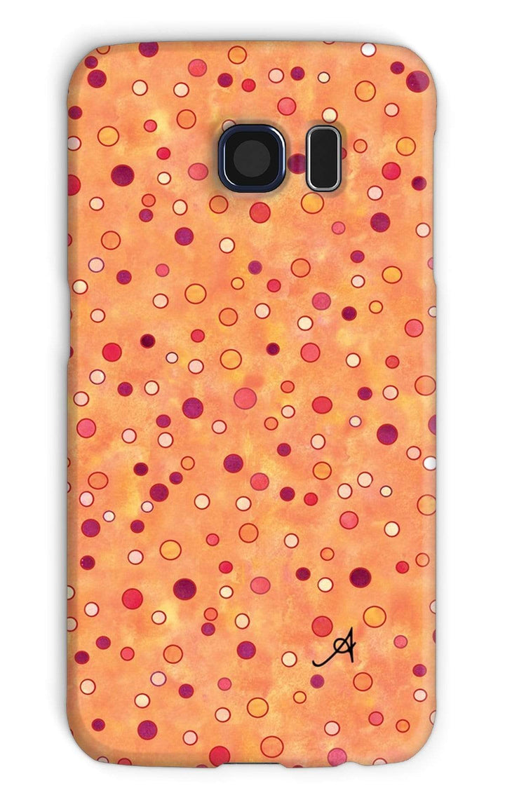 Phone & Tablet Cases Galaxy S6 / Snap / Gloss Watercolour Spots Red Amanya Design Phone Case Prodigi