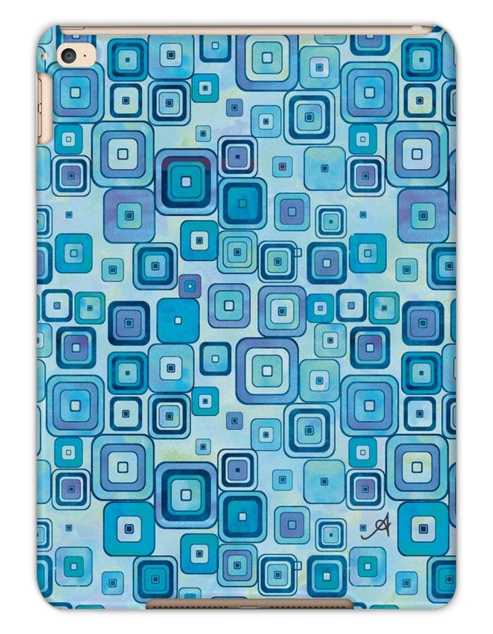 Phone & Tablet Cases iPad Air 2 / Matte Watercolour Squares Blue Amanya Design Tablet Cases Prodigi