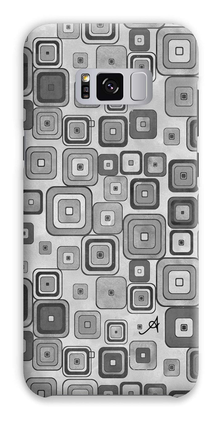 Phone & Tablet Cases Samsung S8 Plus / Snap / Gloss Watercolour Squares Monochrome Amanya Design Phone Case Prodigi