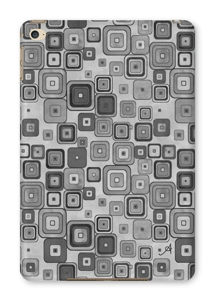 Phone & Tablet Cases iPad Mini 4 / Gloss Watercolour Squares Monochrome Amanya Design Tablet Cases Prodigi