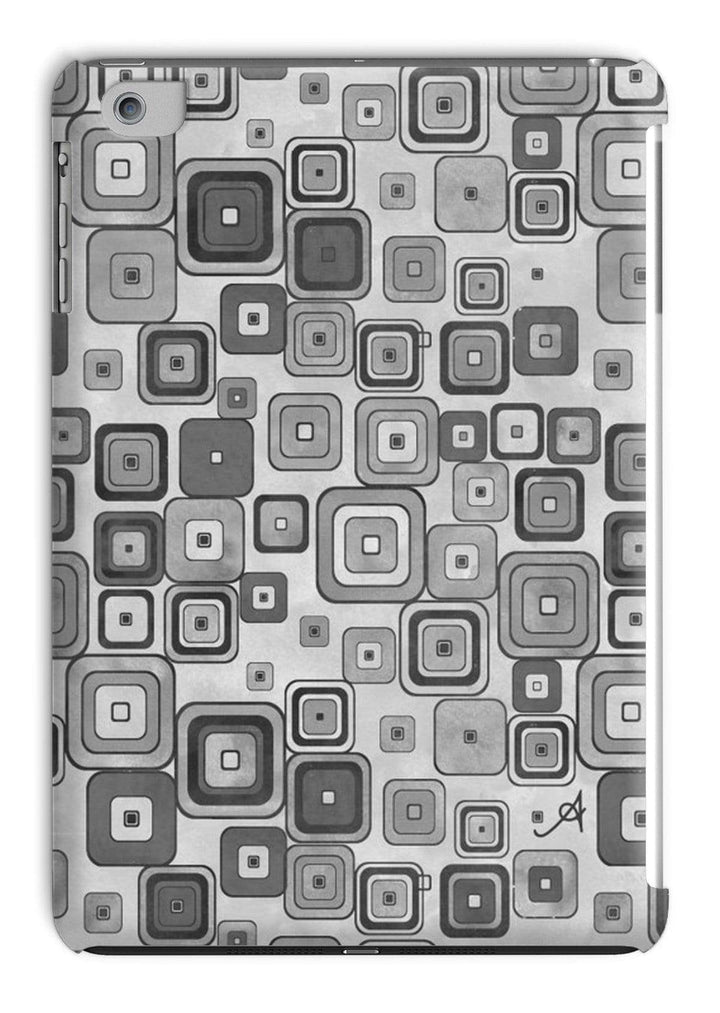 Phone & Tablet Cases iPad Mini 1/2/3 / Gloss Watercolour Squares Monochrome Amanya Design Tablet Cases Prodigi