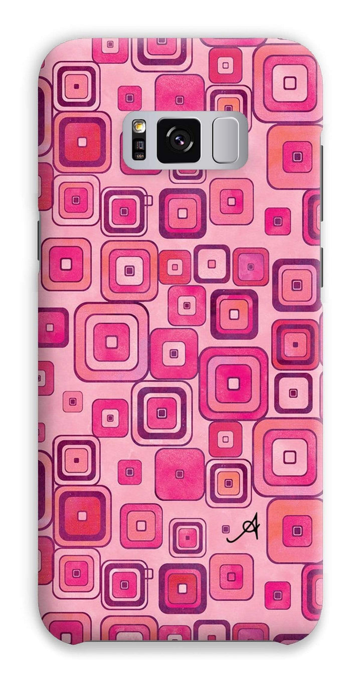 Phone & Tablet Cases Samsung S8 Plus / Snap / Gloss Watercolour Squares Pink Amanya Design Phone Case Prodigi