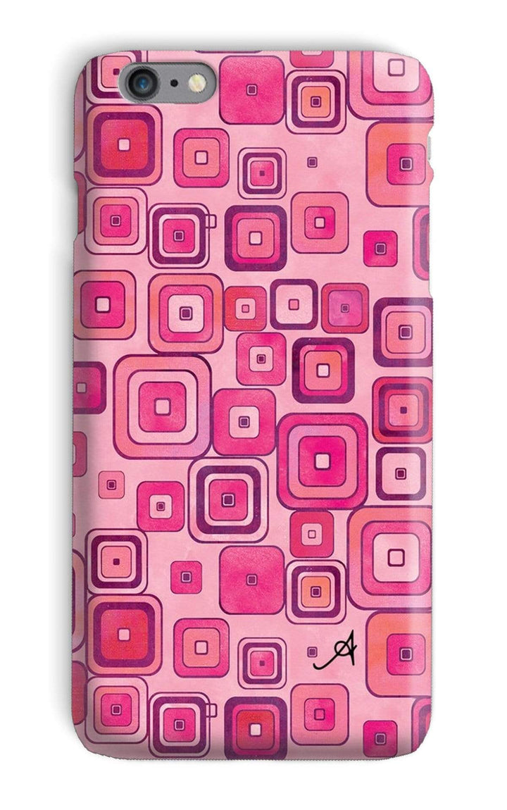 Phone & Tablet Cases iPhone 6s Plus / Snap / Gloss Watercolour Squares Pink Amanya Design Phone Case Prodigi