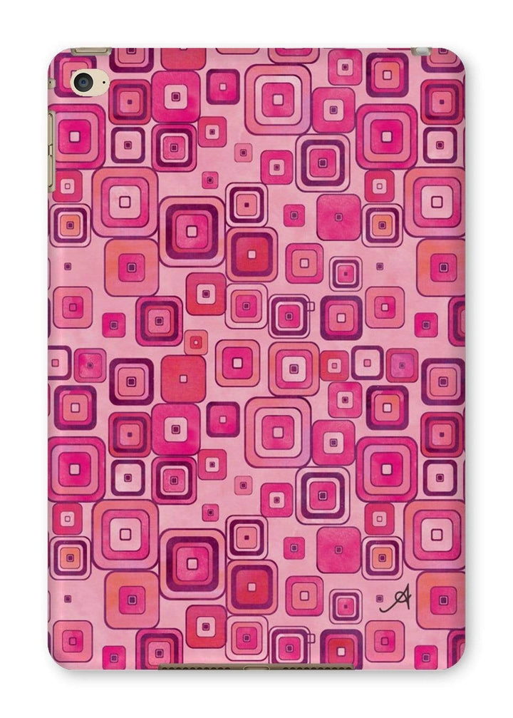 Phone & Tablet Cases iPad Mini 4 / Gloss Watercolour Squares Pink Amanya Design Tablet Cases Prodigi