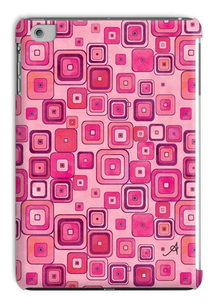 Phone & Tablet Cases iPad Mini 1/2/3 / Gloss Watercolour Squares Pink Amanya Design Tablet Cases Prodigi