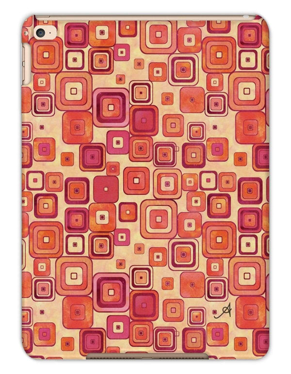 Phone & Tablet Cases iPad Air 2 / Matte Watercolour Squares Red Amanya Design Tablet Cases Prodigi