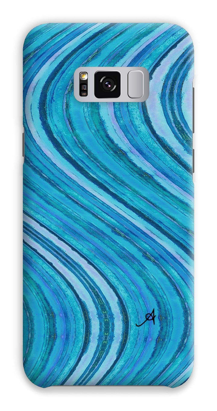 Phone & Tablet Cases Samsung S8 Plus / Snap / Gloss Watercolour Waves Blue Amanya Design Phone Case Prodigi