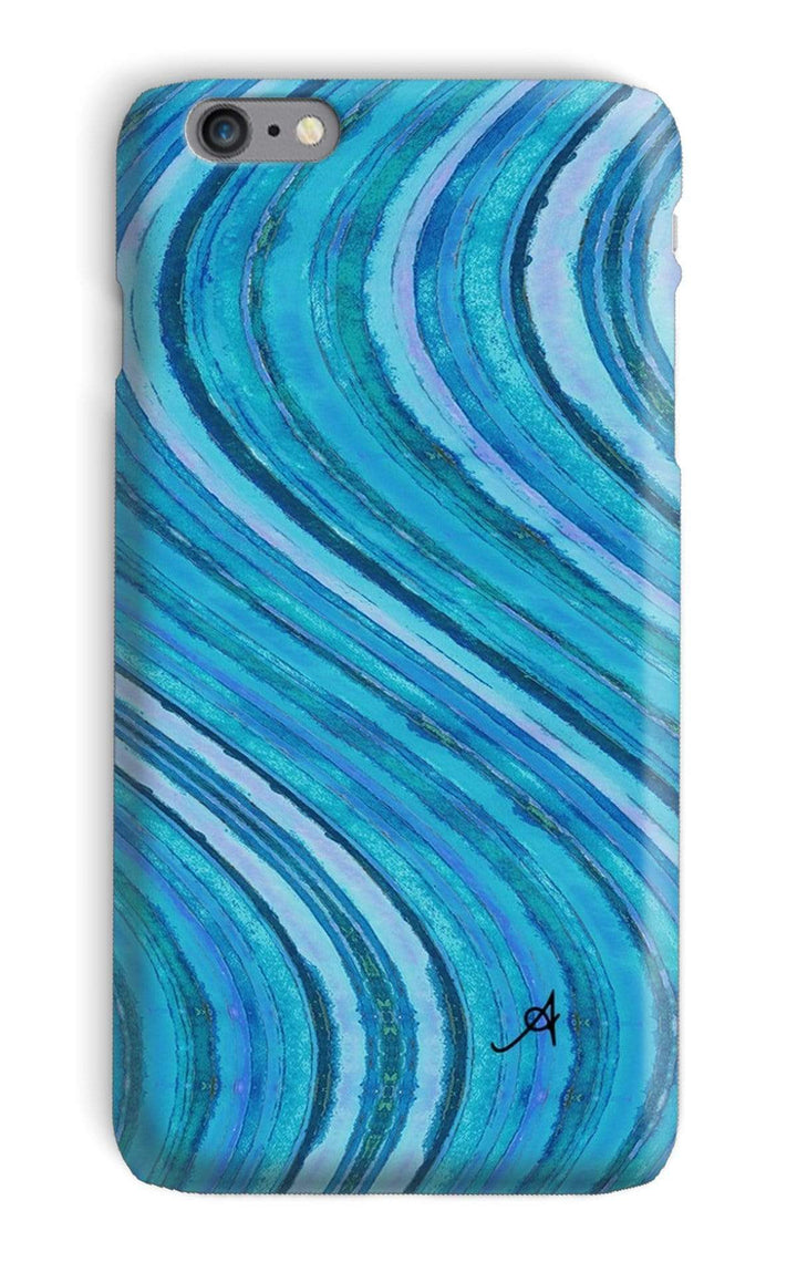 Phone & Tablet Cases iPhone 6s Plus / Snap / Gloss Watercolour Waves Blue Amanya Design Phone Case Prodigi