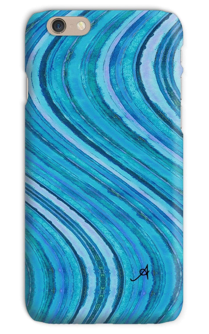 Phone & Tablet Cases iPhone 6s / Snap / Gloss Watercolour Waves Blue Amanya Design Phone Case Prodigi