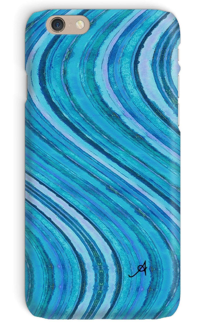 Phone & Tablet Cases iPhone 6 / Snap / Gloss Watercolour Waves Blue Amanya Design Phone Case Prodigi
