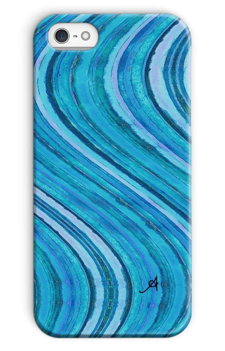 Phone & Tablet Cases iPhone 5/5s / Snap / Gloss Watercolour Waves Blue Amanya Design Phone Case Prodigi