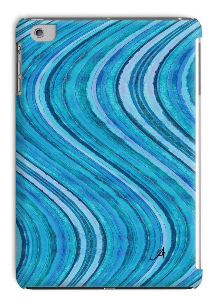 Phone & Tablet Cases iPad Mini 1/2/3 / Gloss Watercolour Waves Blue Amanya Design Tablet Cases Prodigi