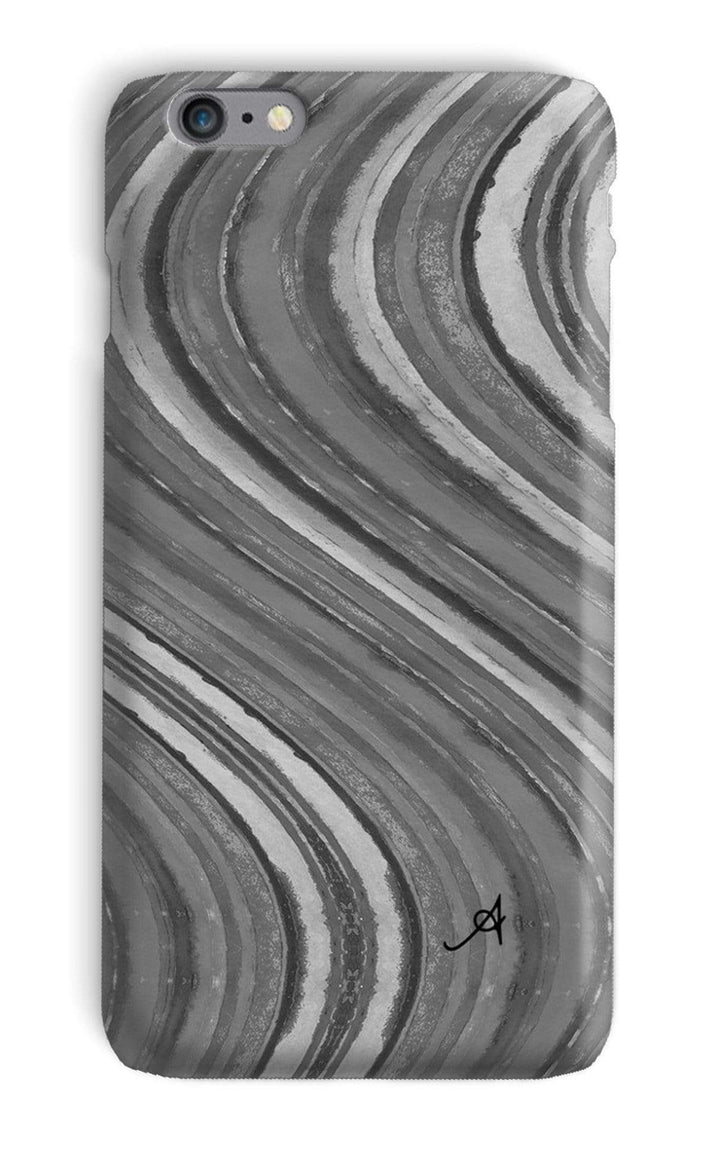 Phone & Tablet Cases iPhone 6s Plus / Snap / Gloss Watercolour Waves Monochrome Amanya Design Phone Case Prodigi
