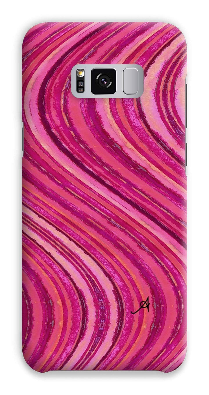Phone & Tablet Cases Samsung S8 Plus / Snap / Gloss Watercolour Waves Pink Amanya Design Phone Case Prodigi