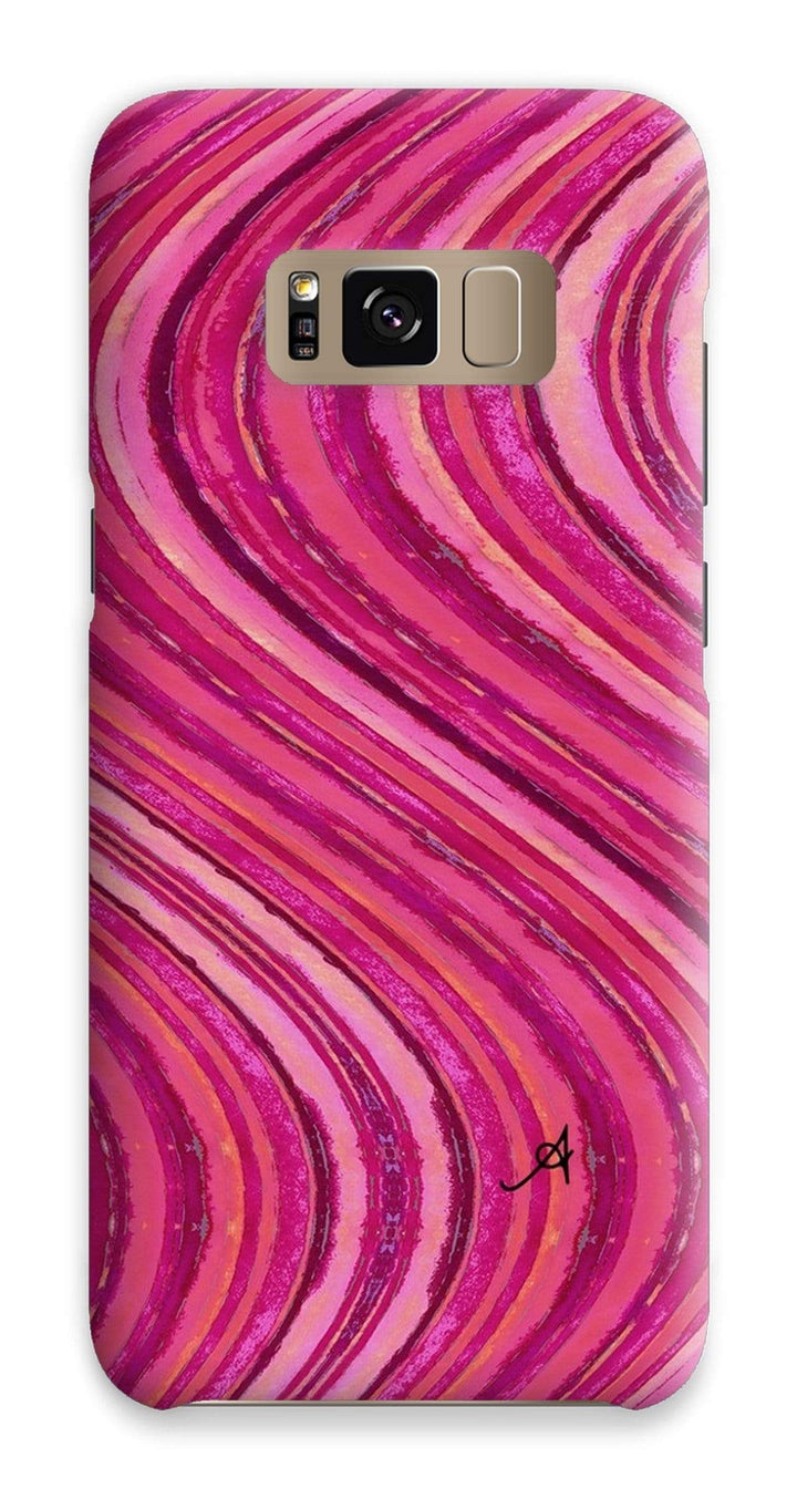 Phone & Tablet Cases Samsung S8 / Snap / Gloss Watercolour Waves Pink Amanya Design Phone Case Prodigi