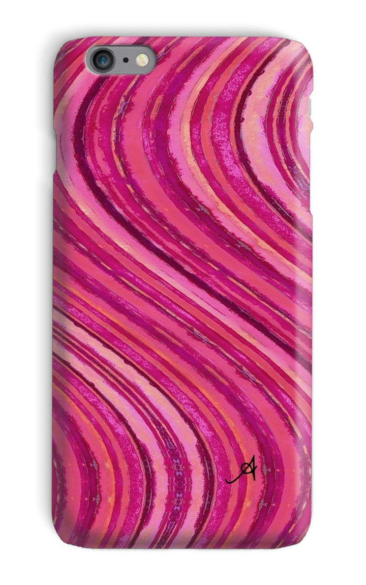 Phone & Tablet Cases iPhone 6s Plus / Snap / Gloss Watercolour Waves Pink Amanya Design Phone Case Prodigi