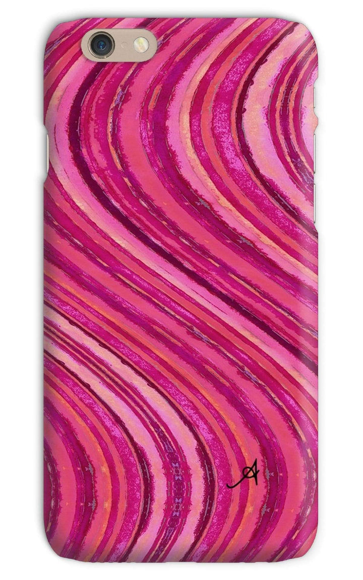 Phone & Tablet Cases iPhone 6s / Snap / Gloss Watercolour Waves Pink Amanya Design Phone Case Prodigi