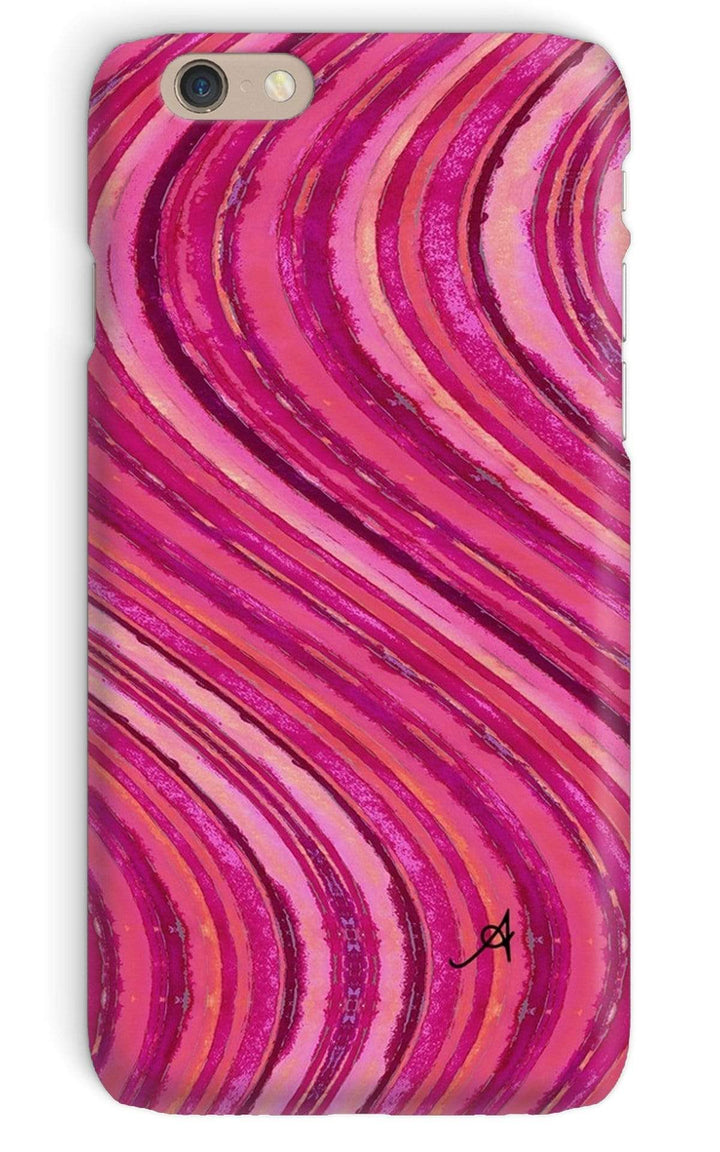 Phone & Tablet Cases iPhone 6 / Snap / Gloss Watercolour Waves Pink Amanya Design Phone Case Prodigi