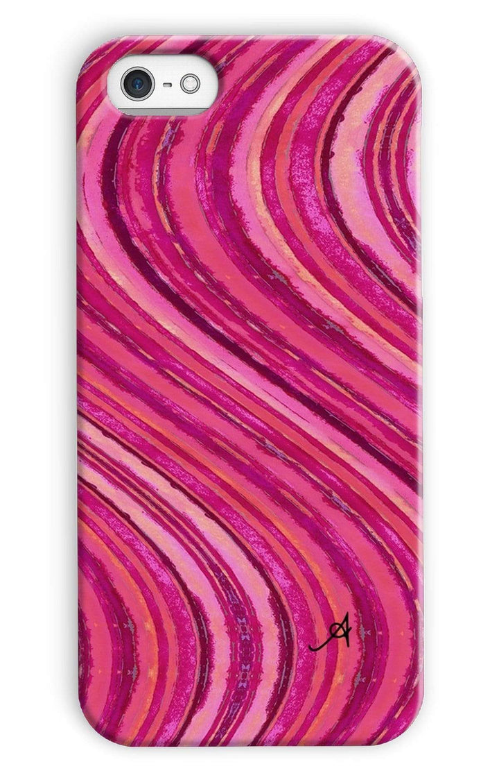 Phone & Tablet Cases iPhone 5c / Snap / Gloss Watercolour Waves Pink Amanya Design Phone Case Prodigi