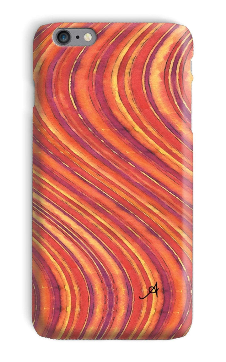 Phone & Tablet Cases iPhone 6 Plus / Snap / Gloss Watercolour Waves Red Amanya Design Phone Case Prodigi