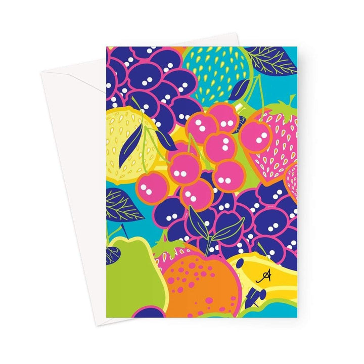 Stationery 5"x7" / 1 Card Eat Me Allover Amanya Design Greeting Card Prodigi