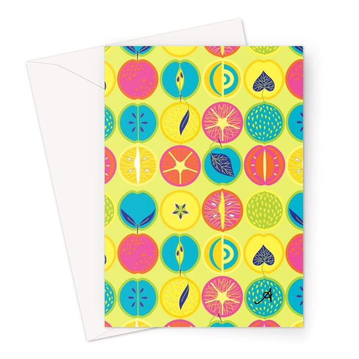 Stationery A5 / 1 Card Eat Me Tropicana Lime Amanya Design Greeting Card Prodigi