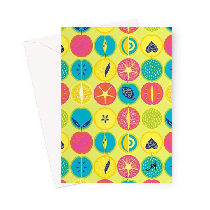 Stationery 5"x7" / 1 Card Eat Me Tropicana Lime Amanya Design Greeting Card Prodigi