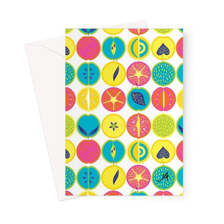 Stationery 5"x7" / 1 Card Eat Me Tropicana White Amanya Design Greeting Card Prodigi