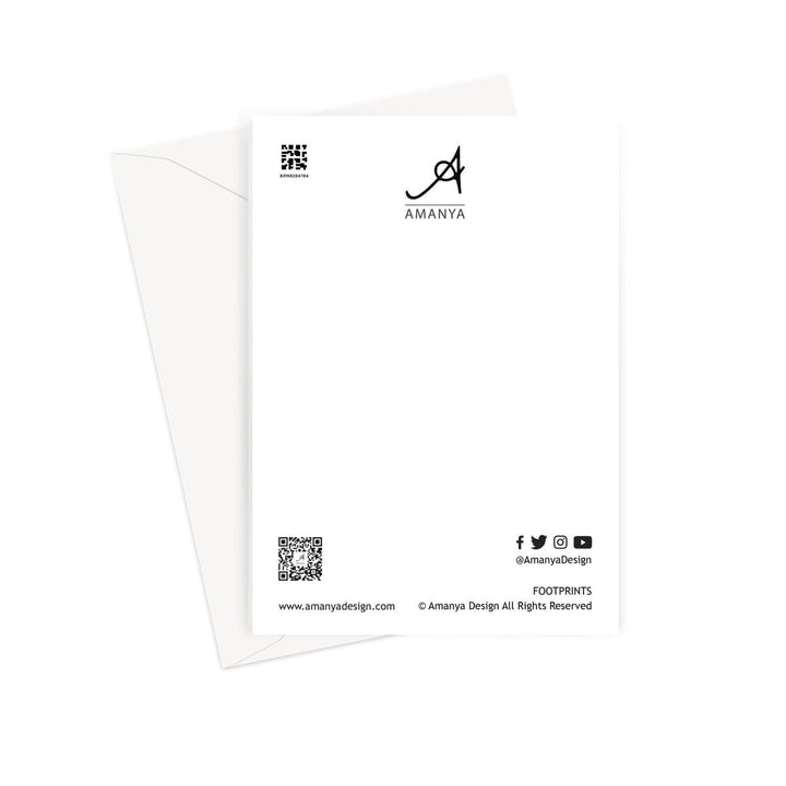 Stationery Footprints Amanya Design Greeting Card Prodigi
