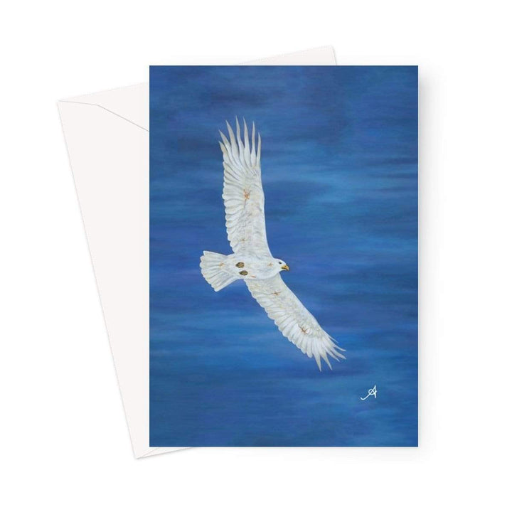 Stationery 5"x7" / 1 Card Soaring Eagle Amanya Design Greeting Card Prodigi